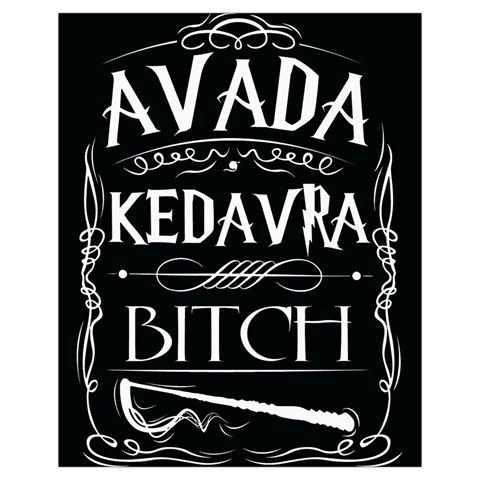 Avada Kedavra Bitch Harry Potter Drawstring Pouch (XL) from ArtsNow.com Front