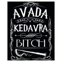 Avada Kedavra Bitch Harry Potter Drawstring Pouch (XL) from ArtsNow.com Front