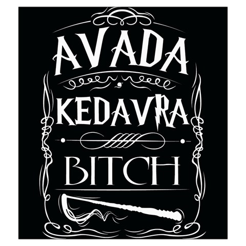 Avada Kedavra Bitch Harry Potter Drawstring Pouch (XXL) from ArtsNow.com Front