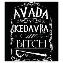 Avada Kedavra Bitch Harry Potter Drawstring Pouch (XXL) from ArtsNow.com Back