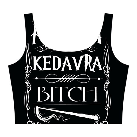 Avada Kedavra Bitch Harry Potter Midi Sleeveless Dress from ArtsNow.com Top Front
