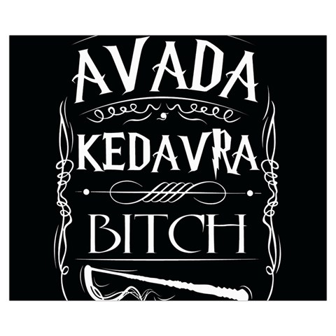Avada Kedavra Bitch Harry Potter Medium Zipper Tote Bag from ArtsNow.com Front