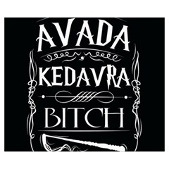 Avada Kedavra Bitch Harry Potter Medium Zipper Tote Bag from ArtsNow.com Front