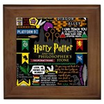 Book Collage Based On Harry Potter And The Philosopher s Stone Framed Tile