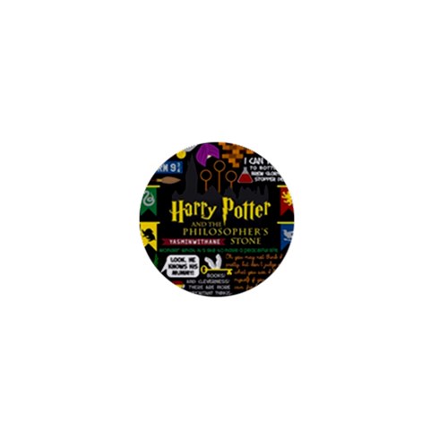 Book Collage Based On Harry Potter And The Philosopher s Stone 1  Mini Magnet from ArtsNow.com Front