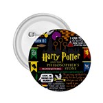 Book Collage Based On Harry Potter And The Philosopher s Stone 2.25  Button