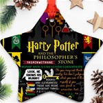 Book Collage Based On Harry Potter And The Philosopher s Stone Ornament (Star)