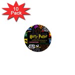 Book Collage Based On Harry Potter And The Philosopher s Stone 1  Mini Magnet (10 pack) 