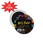 Book Collage Based On Harry Potter And The Philosopher s Stone 1.75  Magnet (10 pack) 