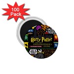 Book Collage Based On Harry Potter And The Philosopher s Stone 1.75  Magnet (100 pack) 