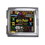 Book Collage Based On Harry Potter And The Philosopher s Stone Mega Link Italian Charm (18mm)