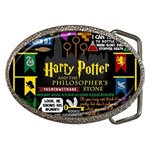 Book Collage Based On Harry Potter And The Philosopher s Stone Belt Buckle