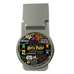 Book Collage Based On Harry Potter And The Philosopher s Stone Money Clip (Round)
