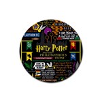 Book Collage Based On Harry Potter And The Philosopher s Stone Rubber Coaster (Round)