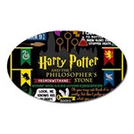 Book Collage Based On Harry Potter And The Philosopher s Stone Magnet (Oval)