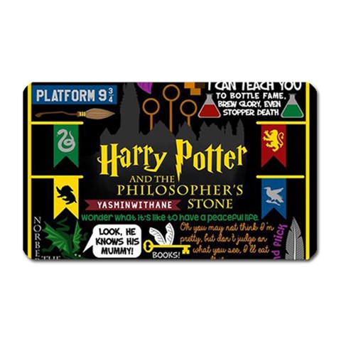 Book Collage Based On Harry Potter And The Philosopher s Stone Magnet (Rectangular) from ArtsNow.com Front