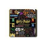 Book Collage Based On Harry Potter And The Philosopher s Stone Magnet (Square)