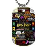 Book Collage Based On Harry Potter And The Philosopher s Stone Dog Tag (One Side)