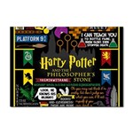 Book Collage Based On Harry Potter And The Philosopher s Stone Sticker A4 (10 pack)