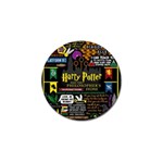 Book Collage Based On Harry Potter And The Philosopher s Stone Golf Ball Marker