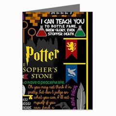Book Collage Based On Harry Potter And The Philosopher s Stone Greeting Cards (Pkg of 8) from ArtsNow.com Left