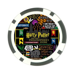 Book Collage Based On Harry Potter And The Philosopher s Stone Poker Chip Card Guard (10 pack) from ArtsNow.com Front