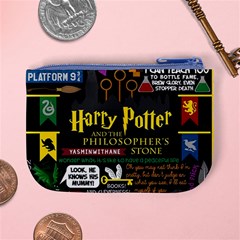 Book Collage Based On Harry Potter And The Philosopher s Stone Mini Coin Purse from ArtsNow.com Back