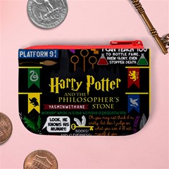 Book Collage Based On Harry Potter And The Philosopher s Stone Mini Coin Purse from ArtsNow.com Back