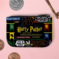 Book Collage Based On Harry Potter And The Philosopher s Stone Mini Coin Purse from ArtsNow.com Back