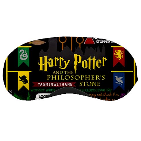 Book Collage Based On Harry Potter And The Philosopher s Stone Sleeping Mask from ArtsNow.com Front