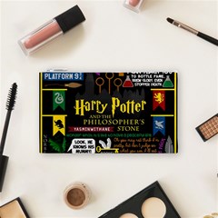 Book Collage Based On Harry Potter And The Philosopher s Stone Cosmetic Bag (Small) from ArtsNow.com Front