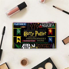 Book Collage Based On Harry Potter And The Philosopher s Stone Cosmetic Bag (Small) from ArtsNow.com Back