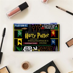 Book Collage Based On Harry Potter And The Philosopher s Stone Cosmetic Bag (Small) from ArtsNow.com Back