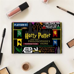Book Collage Based On Harry Potter And The Philosopher s Stone Cosmetic Bag (Medium) from ArtsNow.com Back