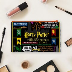 Book Collage Based On Harry Potter And The Philosopher s Stone Cosmetic Bag (Medium) from ArtsNow.com Back