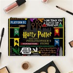 Book Collage Based On Harry Potter And The Philosopher s Stone Cosmetic Bag (Large)