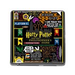 Book Collage Based On Harry Potter And The Philosopher s Stone Memory Card Reader (Square)