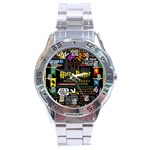 Book Collage Based On Harry Potter And The Philosopher s Stone Stainless Steel Analogue Watch