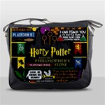 Book Collage Based On Harry Potter And The Philosopher s Stone Messenger Bag