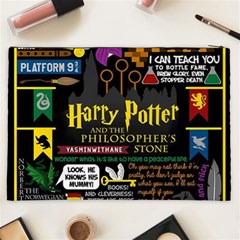 Book Collage Based On Harry Potter And The Philosopher s Stone Cosmetic Bag (XXL) from ArtsNow.com Back