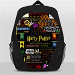 Book Collage Based On Harry Potter And The Philosopher s Stone Backpack Bag