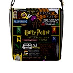 Book Collage Based On Harry Potter And The Philosopher s Stone Flap Closure Messenger Bag (L)