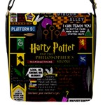 Book Collage Based On Harry Potter And The Philosopher s Stone Flap Closure Messenger Bag (S)