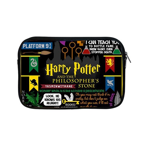 Book Collage Based On Harry Potter And The Philosopher s Stone Apple iPad Mini Zipper Case from ArtsNow.com Front