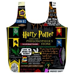 Book Collage Based On Harry Potter And The Philosopher s Stone Full Print Recycle Bag (XL) from ArtsNow.com Back