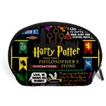 Book Collage Based On Harry Potter And The Philosopher s Stone Accessory Pouch (Large)