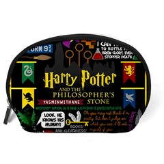 Book Collage Based On Harry Potter And The Philosopher s Stone Accessory Pouch (Large) from ArtsNow.com Back