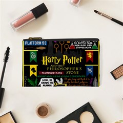 Book Collage Based On Harry Potter And The Philosopher s Stone Cosmetic Bag (XS) from ArtsNow.com Front