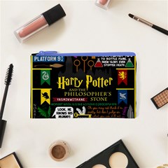 Book Collage Based On Harry Potter And The Philosopher s Stone Cosmetic Bag (XS) from ArtsNow.com Front