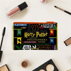 Book Collage Based On Harry Potter And The Philosopher s Stone Cosmetic Bag (XS) from ArtsNow.com Back